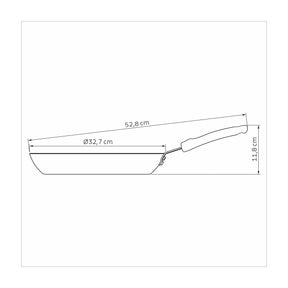 Frigideira Profissional Alumínio 32cm Starflon Tramontina Cor Prateado