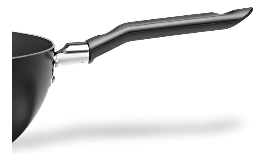 Frigideira Panela Antiaderente Wok Brinox 28cm Ebony Ñ Gruda Cor Preta