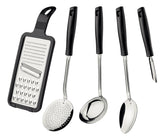 Tramontina Easy jogo de utensílios em aço Inox 5 peças cor preto