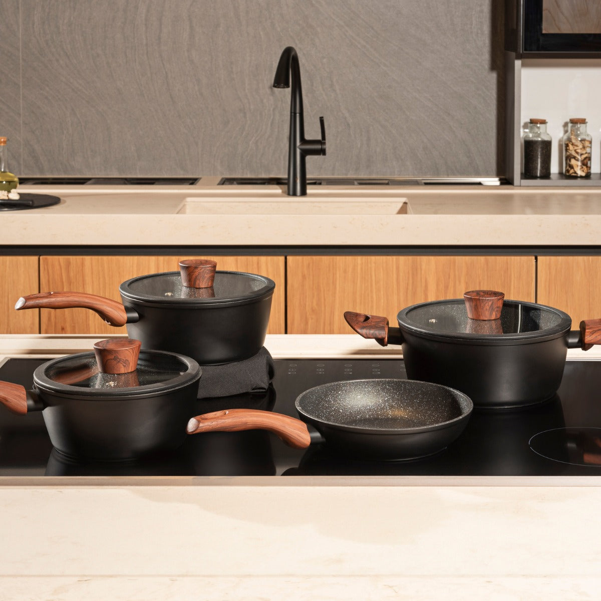 Jogo De Panelas Ceramic Life Sirius 4 Peças Indução Brinox