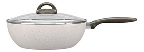 Wok Com Tampa 28 Cm Ceramic Life Suprema Vanilla Brinox