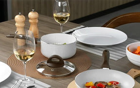 Jogo De Panelas Ceramic Life Brinox Smart Plus 8 Peças Vanil