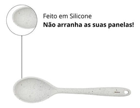 Colher De Silicone Brinox Flex 27,5 Cm Vanilla