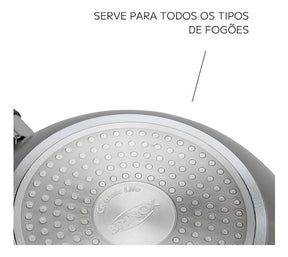 Jogo De Panelas 5 Peças Ceramic Life Marble Blend Brinox