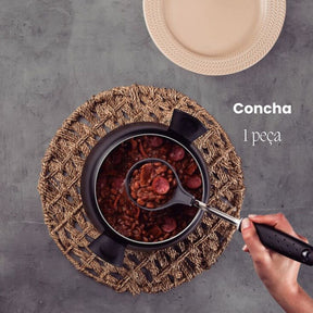 Conjunto Utensilios Cozinha Jogo Preto Tramontina 6 Pecas