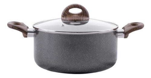 Jogo De Panelas Smart Plus 5 Pç Com Indução Granito Brinox