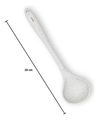 Kit Utensílios Em Silicone, Espátula,concha E Colher Vanilla