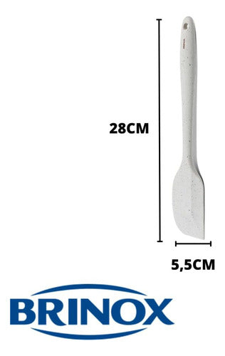 Kit Utensílios Em Silicone, Espátula,concha E Colher Vanilla