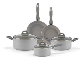 Jogo De Panelas 5 Peças Ceramic Life Marble Blend Brinox