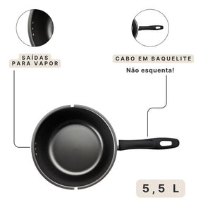 Pipoqueira Panela Pipoca Doce Salgada Pic Poc 4,2l Brinox