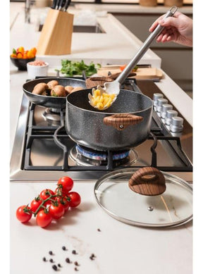Jogo De Panelas Smart Plus 5 Pç Com Indução Granito Brinox