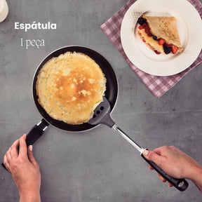 Conjunto Utensilios Cozinha Jogo Preto Tramontina 6 Pecas