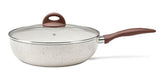 Wok Antiaderente Tampa Ø28 Ceramic Life Fogao Indução Brinox