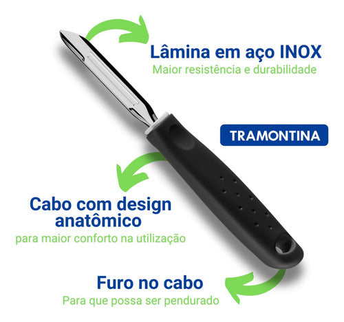 Descascador Legumes E Frutas Tramontina Utilitá Inox Batata