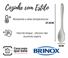 Concha Colher De Arroz Kit 2 Unidades Linha Vanilla Brinox