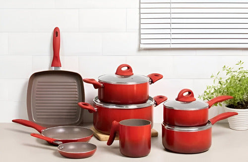 Jogo De Panelas 8 Peças - Ceramic Life Smart Plus Brinox