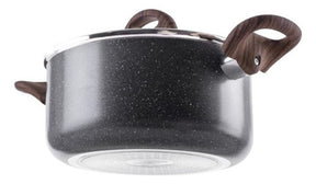 Jogo De Panelas Smart Plus 5 Pç Com Indução Granito Brinox